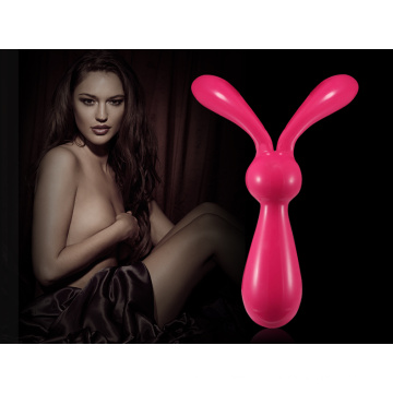 Vibrador de la estimulación del clítoris del gel de silicona del juguete sexual femenino